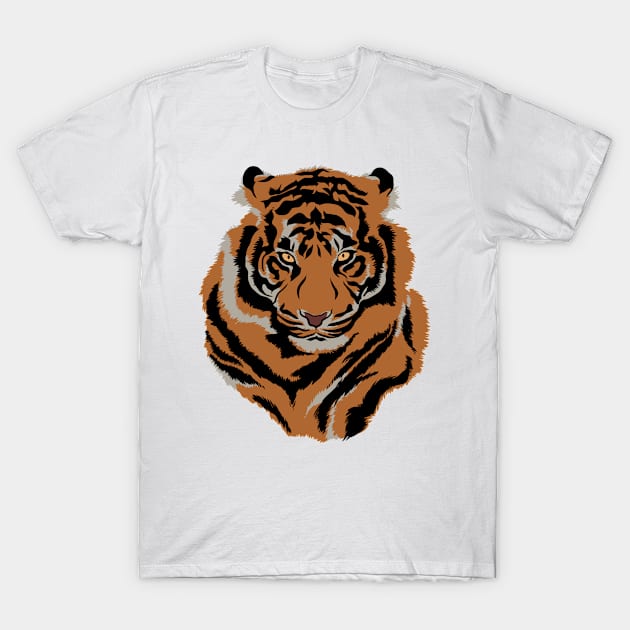 Tiger Face Wild Life Creature Animal Tiger Lover, Gift For Men, Women & Kids T-Shirt by Art Like Wow Designs